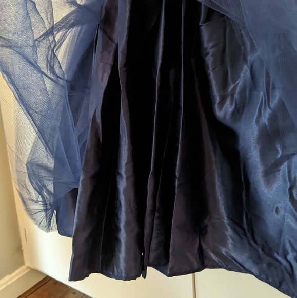 💙⭐ Dorissa Formal Dress Sequin Navy Gold Stars Tulle Girls Size 7 - Picture 8 of 10